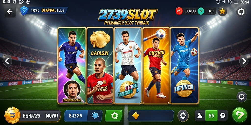Tampilan gameplay 2739SLOT dengan tema olahraga yang menarik.
