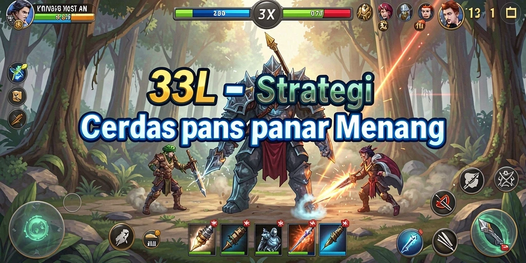 Tampilan gameplay yang menantang dari 33L, menunjukkan strategi dan taktik pemain.
