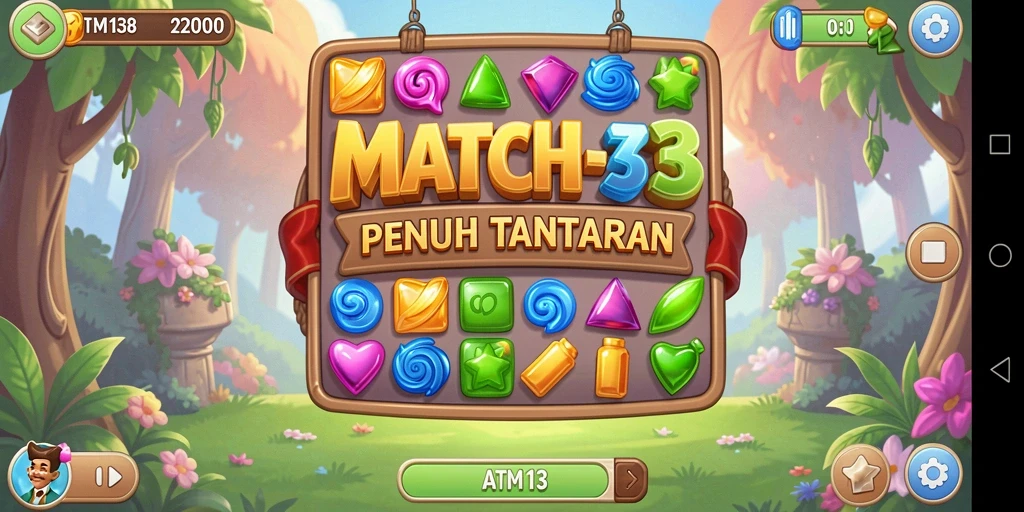 Gameplay seru dari ATM138 dengan tantangan pencocokan objek.