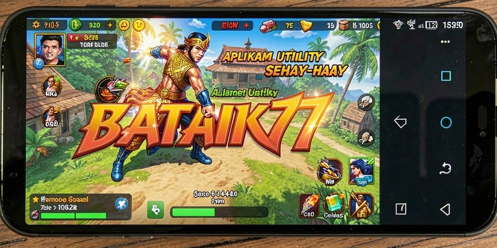 Tampilan utama BATIK77 dengan berbagai alat Utility.