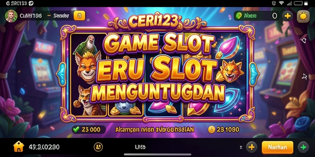 Tampilan gameplay CERI123 yang menarik dengan slot yang beragam.
