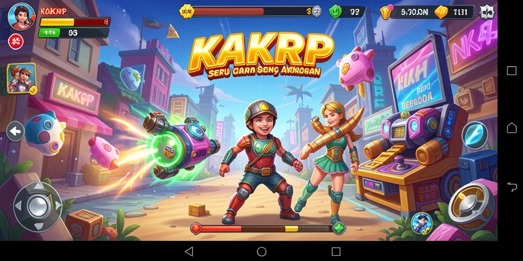 Tampilan gameplay KAKRP yang menegangkan dan penuh aksi.