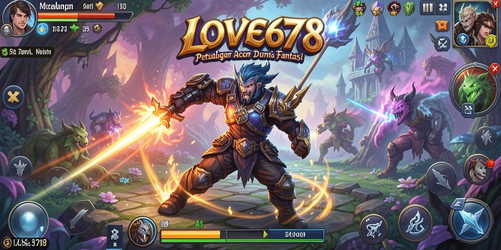 Tampilan gameplay LOVE678 yang penuh aksi dan petualangan.