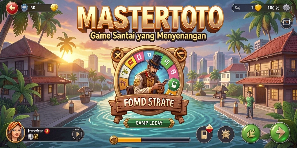 Tampilan gameplay MASTERTOTO dengan grafik cerah dan menarik.