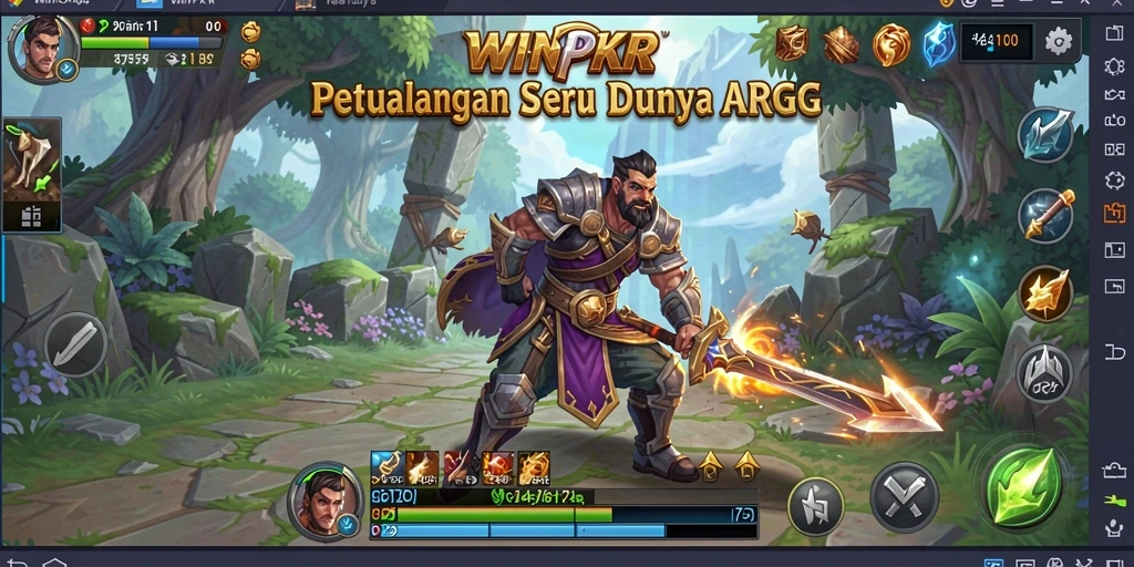 Tampilan gameplay mendebarkan dalam <strong>WINPKR</strong> di dunia ARPG.